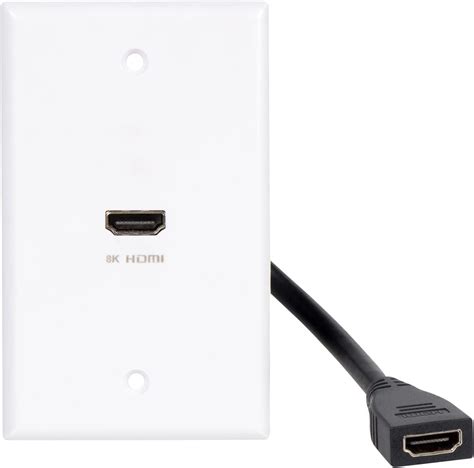 home in wall hdmi electrical box|hdmi wall outlet 4k.